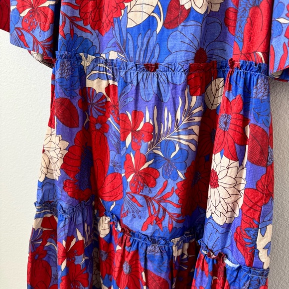 Tuckernuck Blue Rhapsody Crawford Tiered Dress XS - Picture 6 of 9